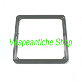 CORNICE TARGA IN FERRO NERA UNIVERSALE VESPA 90 125 150 160 180 200