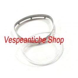 KIT REVISIONE CORNICE  E  TRASPARENTE PER CONTACHILOMETRI VESPA 90 SS SUPER SPRINT VELOCE RALLY 180 RALLY 200 PRIMAVERA ET3