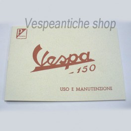 LIBRETTO USO E MANUTENZIONE VESPA 150 VB1T DEL 1957