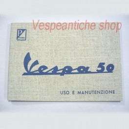 LIBRETTO USO E MANUTENZIONE VESPA 50 DEL 1963