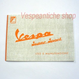 LIBRETTO USO E MANUTENZIONE VESPA 180 SS 1965