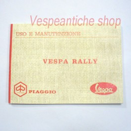 LIBRETTO USO E MANUTENZIONE VESPA RALLY 180 DEL 1968