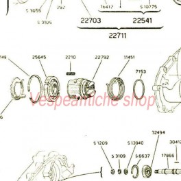 O'RING MESSA IN MOTO VESPA FARO BASSO STRUZZO GS