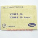 LIBRETTO USO E MANUTENZIONE VESPA 50 E 50 SPECIAL