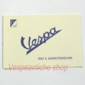 LIBRETTO USO E MANUTENZIONE VESPA 98 PRIMA SERIE