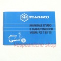 LIBRETTO USO E MANUTENZIONE VESPA PX 125 T5