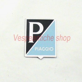 SCUDETTO PIAGGIO EMBLEMA GRANDE ADESIVO IN ALLUMINIO 36X46