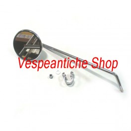 SPECCHIETTO SINISTRO CROMATO CON FASCETTA PER VESPA 98 V1 V15 BACCHETTA  V30 V33 FILI VM VN  STRUZZO VL